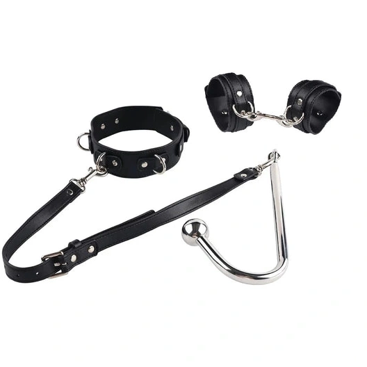and Elegant Collar with 5334 Hook Beaded Anal Cuffs 0330
